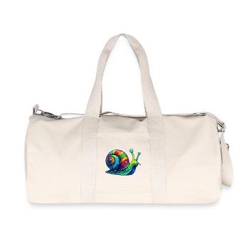 Schnecke - Recycelte Canvas-Sporttasche von Stanley/Stella - Naturweiß - Vorne