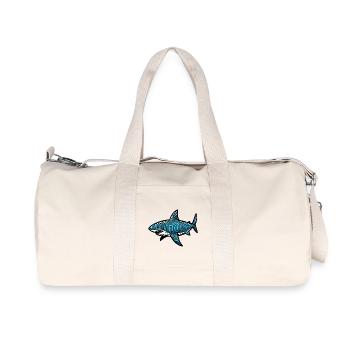Shark - Recycled Canvas Sports Bag by Stanley/Stella - natural - Front