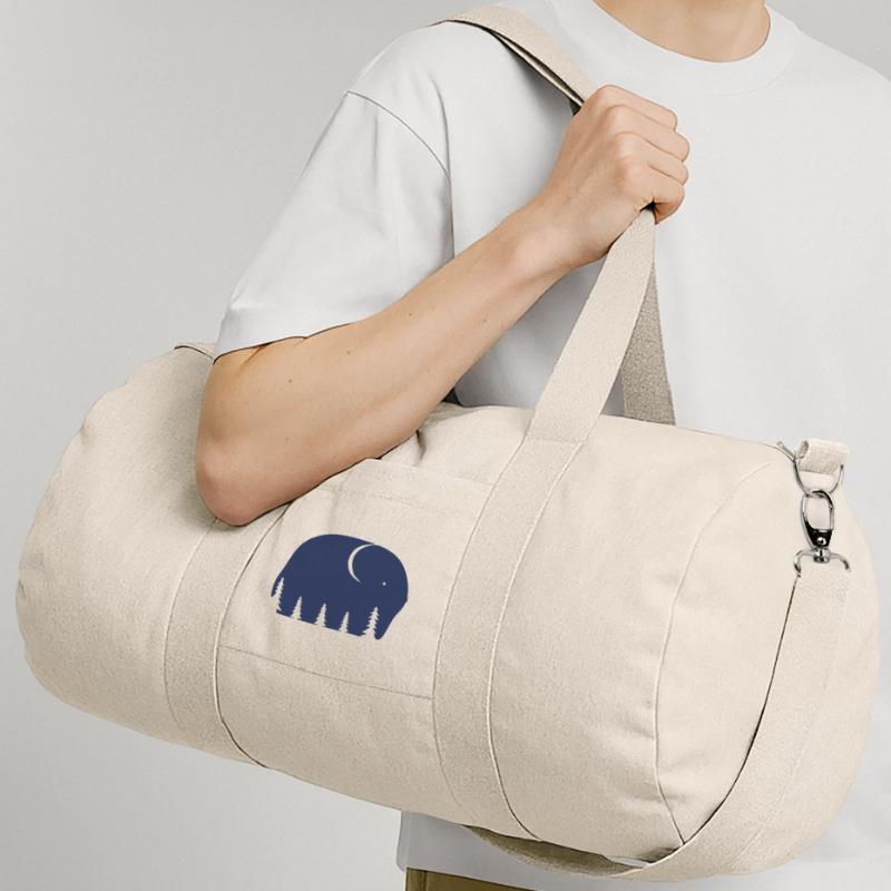 Ein Elefant oder ein Wald in dieser Fun Optical Illusi Recycelte Canvas-Sporttasche von Stanley/Stella