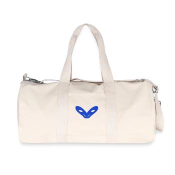 Das Geheimnis des Blauen - Recycelte Canvas-Sporttasche von Stanley/Stella - Naturweiß - Vorne