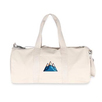 Gebirge - Recycelte Canvas-Sporttasche von Stanley/Stella - Naturweiß - Vorne
