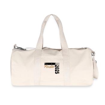 Kreisliga Meister Shirt Aufsteiger 2025 - Recycelte Canvas-Sporttasche von Stanley/Stella - Naturweiß - Vorne