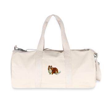 Cavalier King Charles Spaniel - Recycelte Canvas-Sporttasche von Stanley/Stella - Naturweiß - Vorne