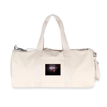 Neon lights skyline in the dark - Recycled Canvas Sports Bag by Stanley/Stella - natural - Front