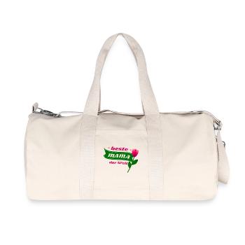 Cadeau design pour la meilleure maman du monde - Sac de sport en toile recyclée Stanley/Stella - blanc naturel - Devant