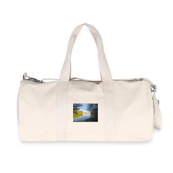 Reflection from the shore, the peace of nature - Recycled Canvas Sports Bag by Stanley/Stella - natural - Front