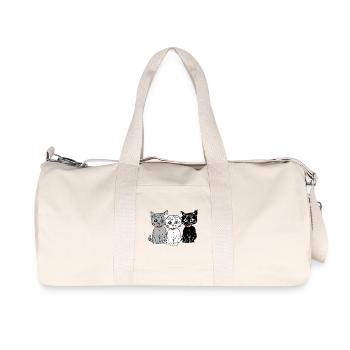 Three Kittens - Recycled Canvas Sports Bag by Stanley/Stella - natural - Front