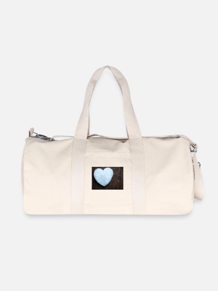 Heart of Snow - Recycled Canvas Sports Bag by Stanley/Stella - natural
