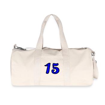 15. 15 YEARS. 15th ANNIVERSARY. 15 YEAR ANNIVERSARY. - Recycled Canvas Sports Bag by Stanley/Stella - natural - Front