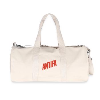 Antifa - Antifascist Merch - Recycled Canvas Sports Bag by Stanley/Stella - natural - Front