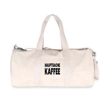 Kaffee - Recycelte Canvas-Sporttasche von Stanley/Stella - Naturweiß - Vorne