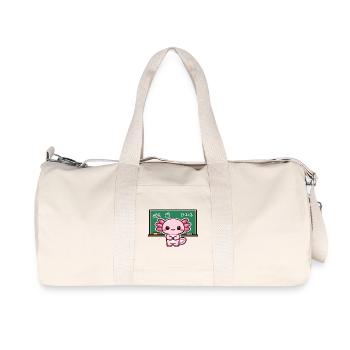 Kawaii debt revenge with chalk axolotl - Recycled Canvas Sports Bag by Stanley/Stella - natural - Front