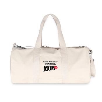 T-shirt Funny Cool Mom – T-shirt à motifs de lèvres pour la fête des mères - Sac de sport en toile recyclée Stanley/Stella - blanc naturel - Devant