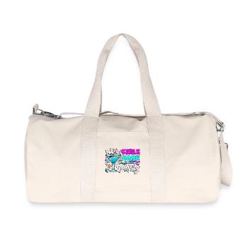 Voyage de vacances en famille Girls Partis en Croisière 2026 - Sac de sport en toile recyclée Stanley/Stella - blanc naturel - Devant