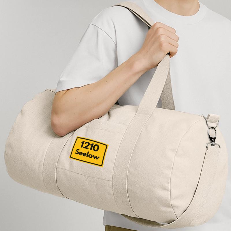 OLD POSTCODE POSTCODE RETRO 1210 SEELOW HEIMAT Recycled Canvas Sports Bag by Stanley/Stella