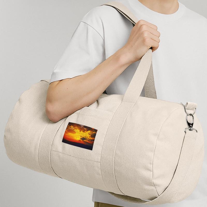 Rayons de feu du coucher de soleil Sac de sport en toile recyclée Stanley/Stella