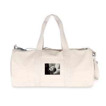Black and White Canine Look - Recycled Canvas Sports Bag by Stanley/Stella - natural - Front