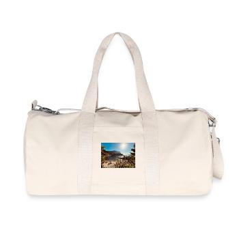 Baie de Sunny Beach - Sac de sport en toile recyclée Stanley/Stella - blanc naturel - Devant
