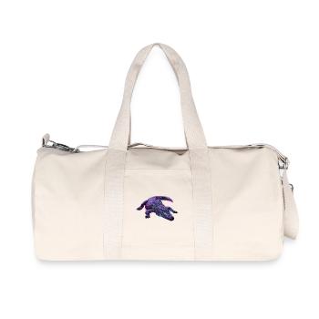 Neon-Krokodil-Aurora - Recycelte Canvas-Sporttasche von Stanley/Stella - Naturweiß - Vorne