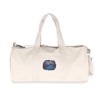 Crystal Valley and Space Flamingos - Recycled Canvas Sports Bag by Stanley/Stella - natural - Front