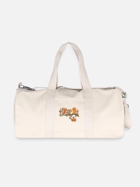 Lustige Eichhörnchen Eichel Wald Tierhumor - Recycelte Canvas-Sporttasche von Stanley/Stella - Naturweiß