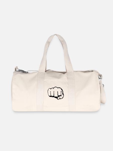 Faust (1c) - Recycelte Canvas-Sporttasche von Stanley/Stella - Naturweiß