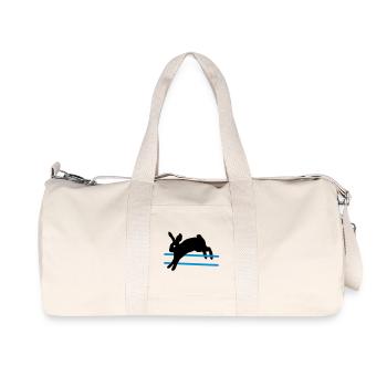 rabbit_agility_2clr - Recycled Canvas Sports Bag by Stanley/Stella - natural - Front