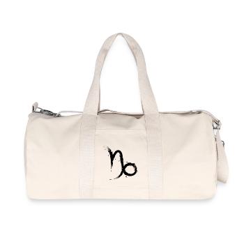 Steinbock Sternzeichen Design Capricornus - Recycelte Canvas-Sporttasche von Stanley/Stella - Naturweiß - Vorne