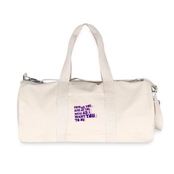 Nirvana - Komm, wie du bist - Recycelte Canvas-Sporttasche von Stanley/Stella - Naturweiß - Vorne