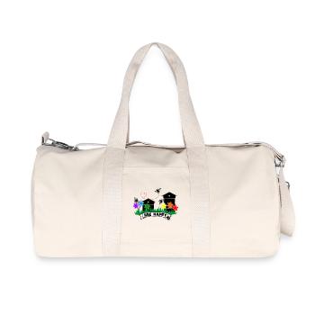 Serres à miel et fleurs - Sac de sport en toile recyclée Stanley/Stella - blanc naturel - Devant