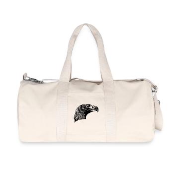 Adler Portrait für Vogelbeobachter - Recycelte Canvas-Sporttasche von Stanley/Stella - Naturweiß - Vorne