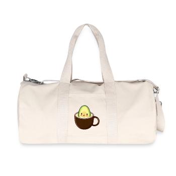 Avocado badet in Kaffee - Recycelte Canvas-Sporttasche von Stanley/Stella - Naturweiß - Vorne
