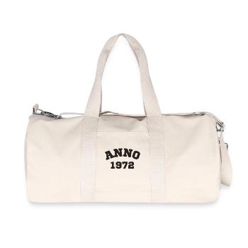 Anno 1972 Birthday Year of birth - Recycled Canvas Sports Bag by Stanley/Stella - natural - Front