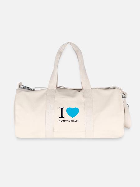 J’AIME SAINT-RAPHAËL - Sac de sport en toile recyclée Stanley/Stella - blanc naturel