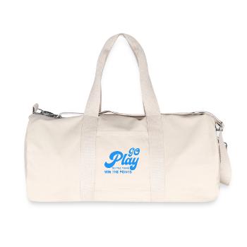 Play: Do It, Earn the Points - Recycled Canvas Sports Bag by Stanley/Stella - natural - Front