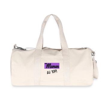 MOTHER'S DAY. HAPPY MOTHER'S DAY. MOM - Recycled Canvas Sports Bag by Stanley/Stella - natural - Front