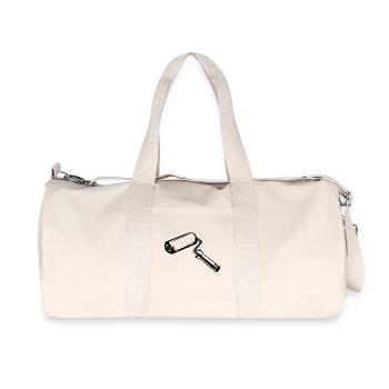 Malerrolle Zeichnung - Recycelte Canvas-Sporttasche von Stanley/Stella - Naturweiß - Vorne