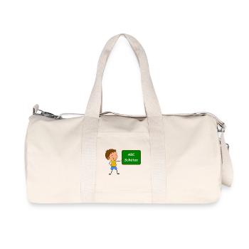 Einschulung ABC Schütze - Recycelte Canvas-Sporttasche von Stanley/Stella - Naturweiß - Vorne