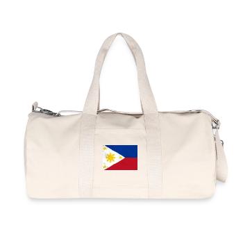 Flag of the Philippines – Culture and Independence - Recycled Canvas Sports Bag by Stanley/Stella - natural - Front
