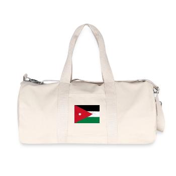 Drapeau de la Jordanie - Sac de sport en toile recyclée Stanley/Stella - blanc naturel - Devant
