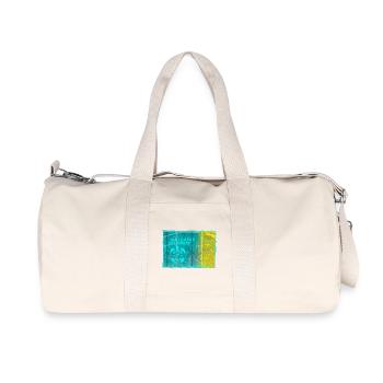 Îles Baléares Style néon - Sac de sport en toile recyclée Stanley/Stella - blanc naturel - Devant