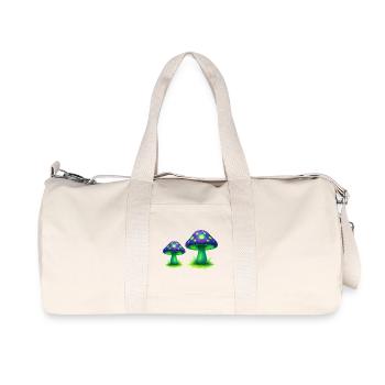 NeonWaldpilze Farbkunst - Recycelte Canvas-Sporttasche von Stanley/Stella - Naturweiß - Vorne