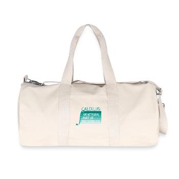 Math Teacher Geometry School Mathematics - Recycled Canvas Sports Bag by Stanley/Stella - natural - Front