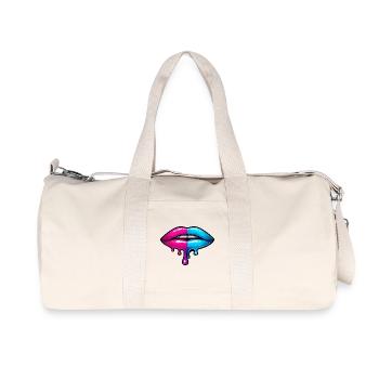 Split Neon Lip Melt - Recycled Canvas Sports Bag by Stanley/Stella - natural - Front