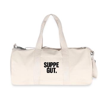 Suppe Gut Spruch Für Suppenliebhaber - Recycelte Canvas-Sporttasche von Stanley/Stella - Naturweiß - Vorne