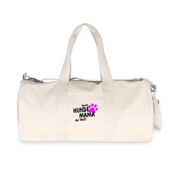 beste Hundemama der Welt - Recycelte Canvas-Sporttasche von Stanley/Stella - Naturweiß - Vorne