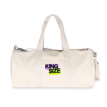 Streetwear urbain King Size – Design de mèmes statement - Sac de sport en toile recyclée Stanley/Stella - blanc naturel - Devant