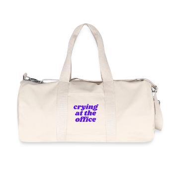 crying at the office - Recycled Canvas Sports Bag by Stanley/Stella - natural - Front