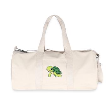 Tortue Tortue Cadeau - Sac de sport en toile recyclée Stanley/Stella - blanc naturel - Devant