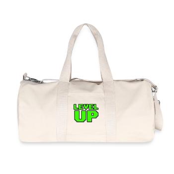 T-shirt de gaming Retro Level Up 8Bit - Sac de sport en toile recyclée Stanley/Stella - blanc naturel - Devant
